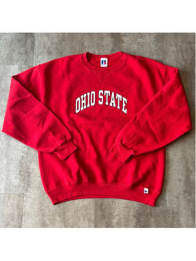 Y2K Russell Athletic Ohio State Crewneck Sweater Mens XL